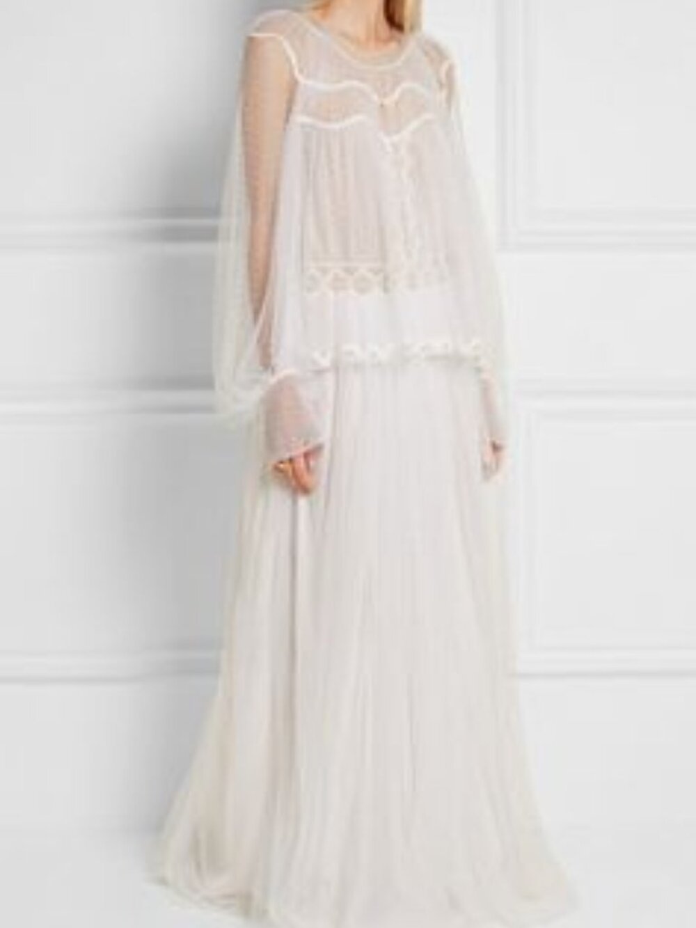 Chloe Pre-Fall 2016 White Lace Gown - New Without Tags Never Worn - Size 38